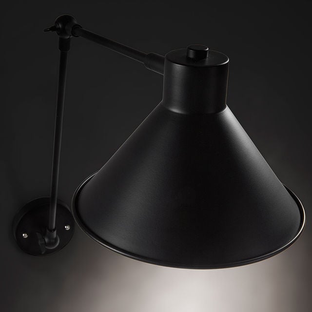 Aplica neagra din metal Dione Kave Home