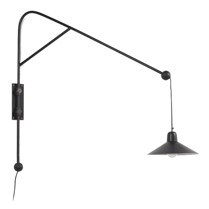 Aplica neagra din metal Eleazar Kave Home