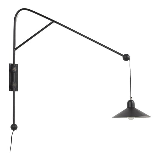 Aplica neagra din metal Eleazar Kave Home