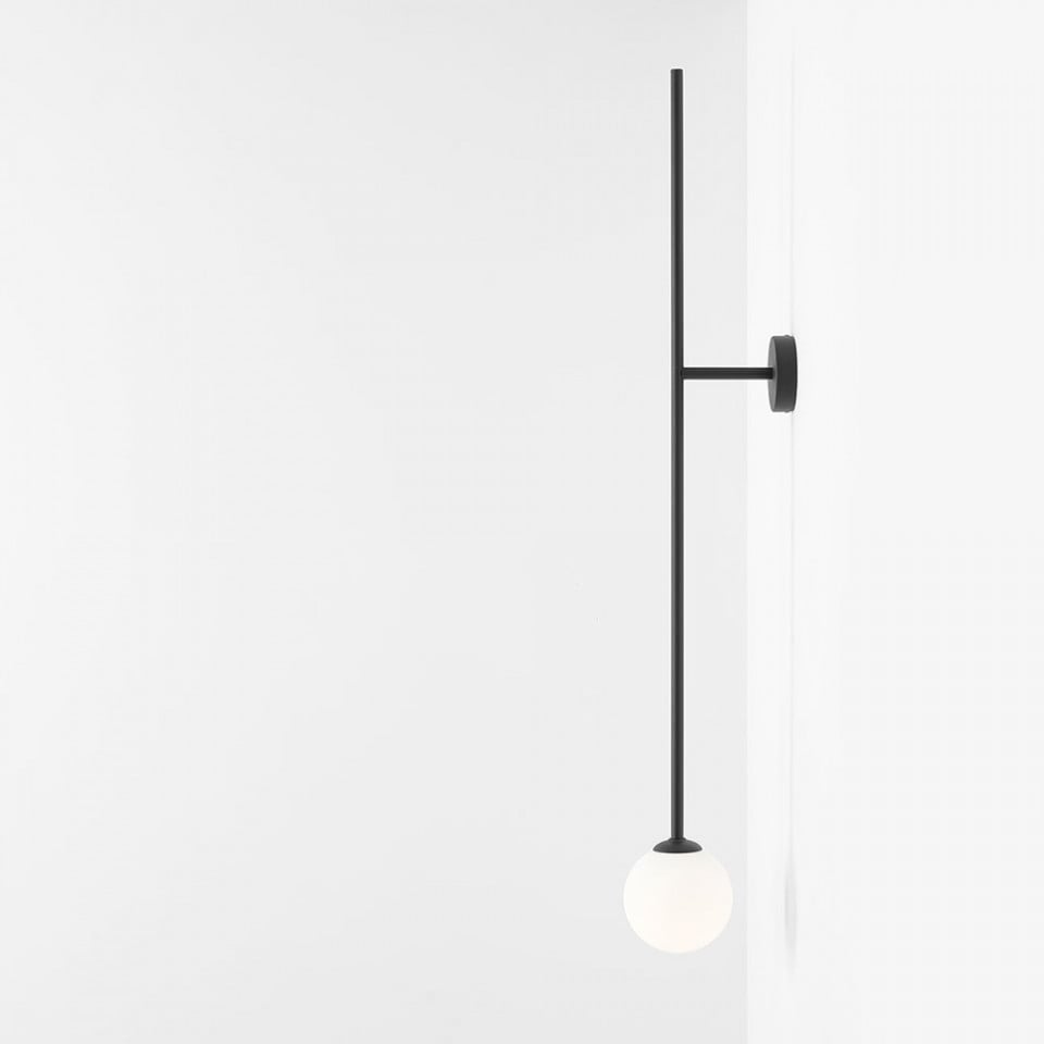 Aplica neagra din metal Pinne Aldex
