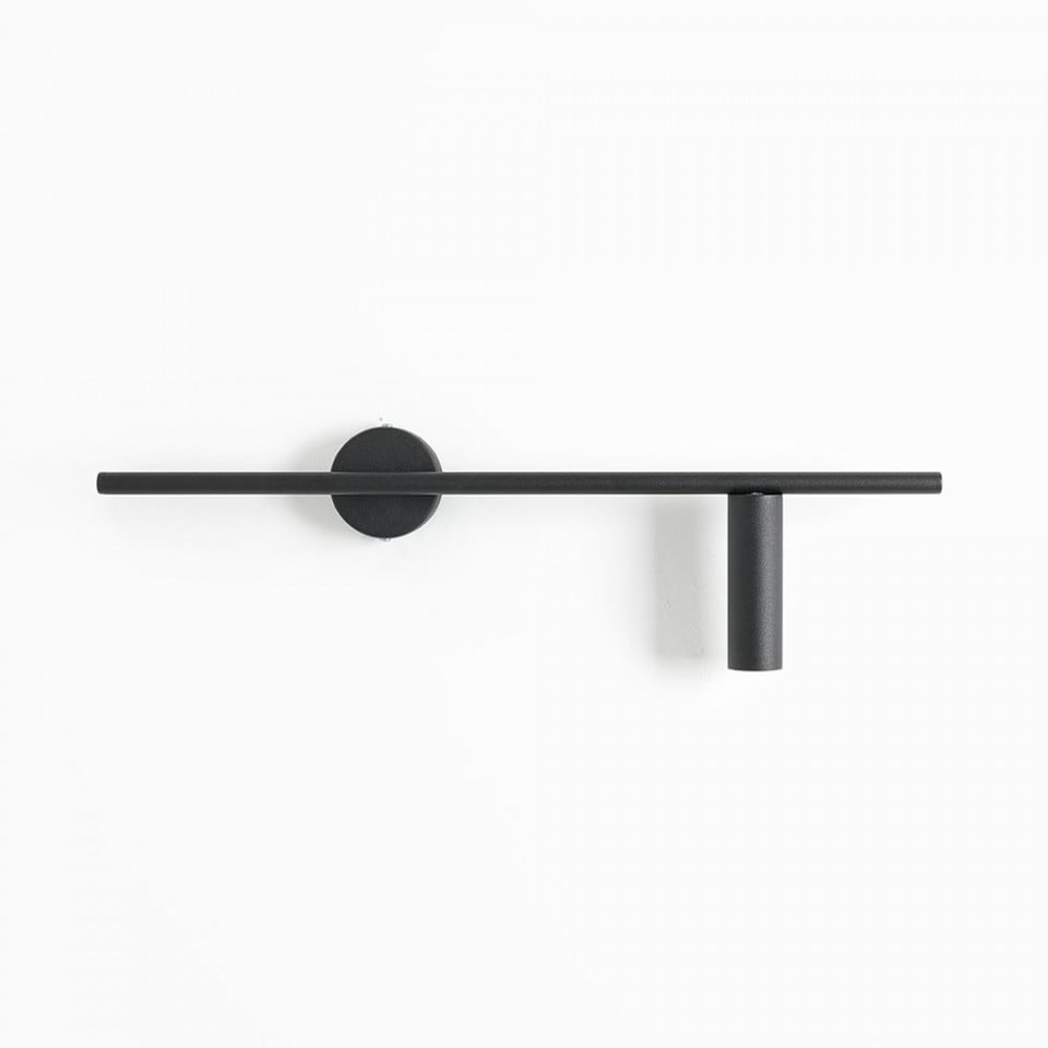 Aplica neagra din metal Trevo Right Aldex