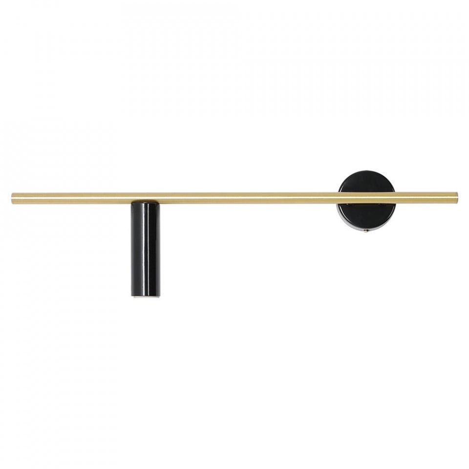 Aplica neagra/maro alama din metal Trevo Left Aldex