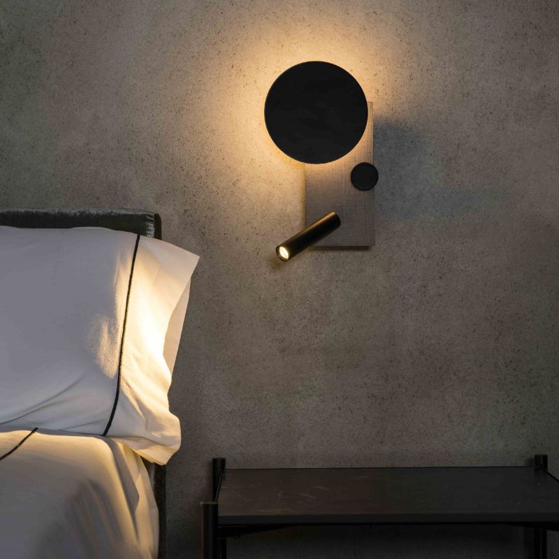 Aplica perete ambientala cu reader LED KLEE dreapta