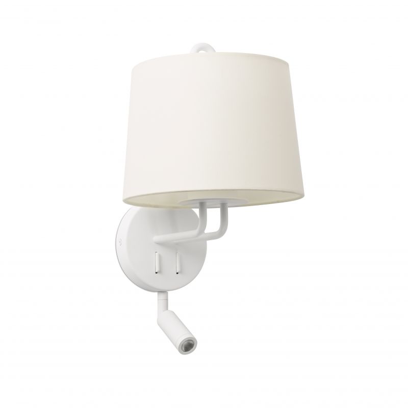 Aplica perete cu reader LED moderna design elegant MONTREAL alba