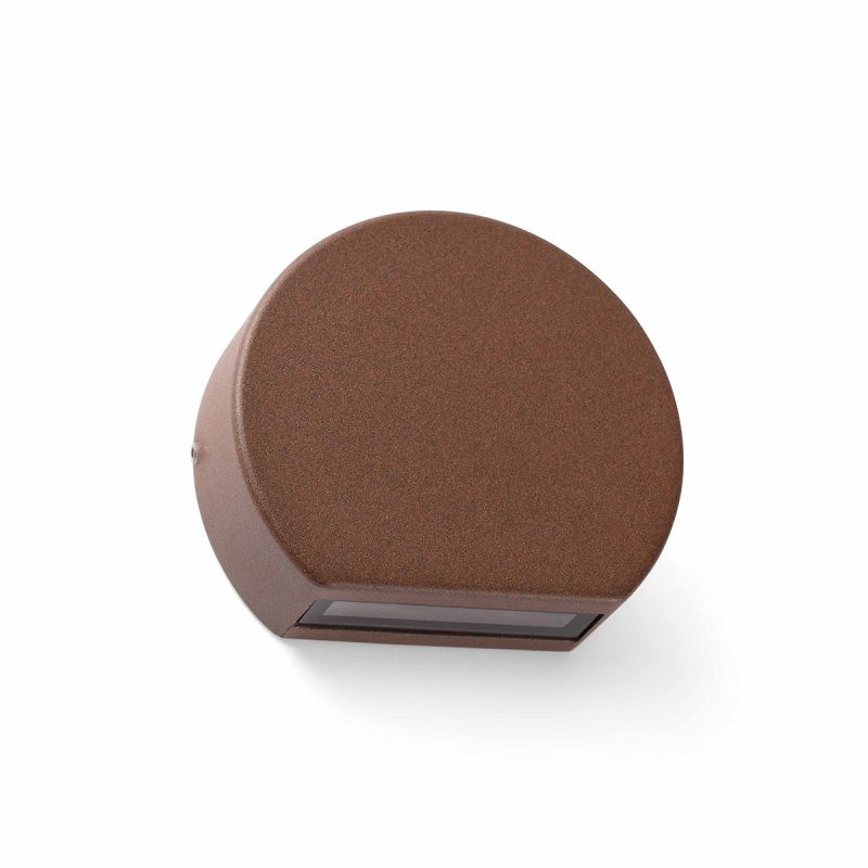 Aplica perete LED de exterior stil modern IP54 PILL maro rustic