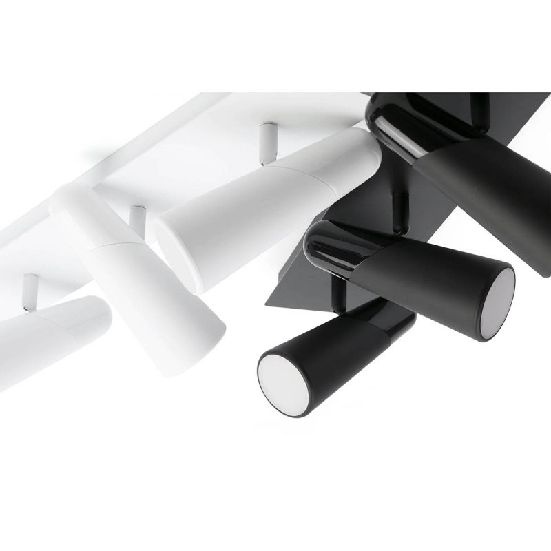 Aplica perete LED moderna cu 3 spoturi LAO neagra