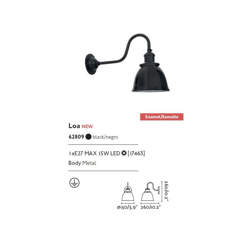 Aplica perete stil retro industrial LOA