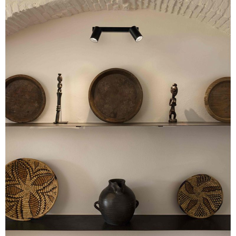 Aplica perete / tavan cu 2 spoturi directionabile design modern STAN 2L alba
