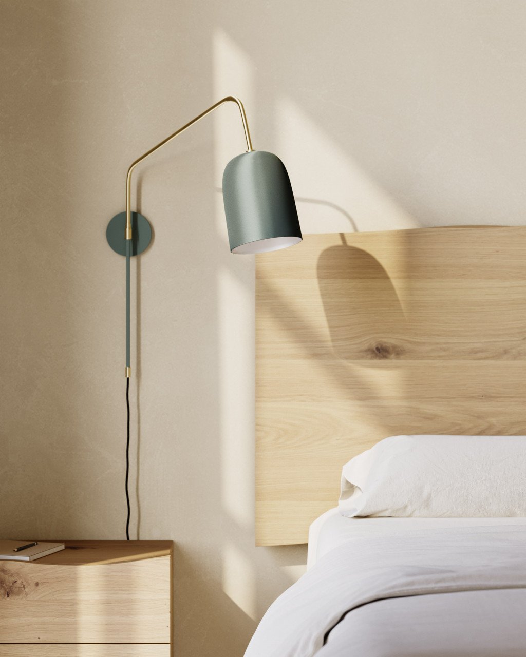 Aplica verde/aurie din metal Audrie Kave Home