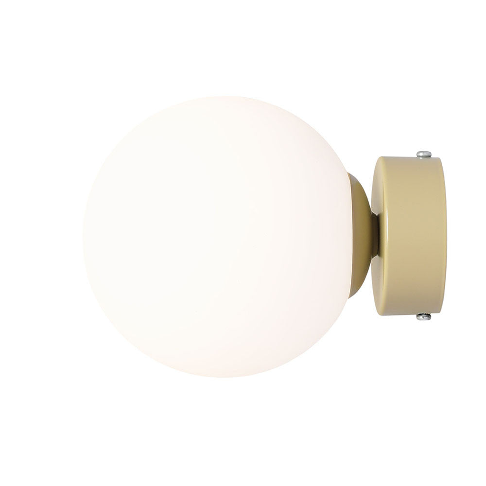 Aplica verde kaki/alba din sticla Ball S Aldex