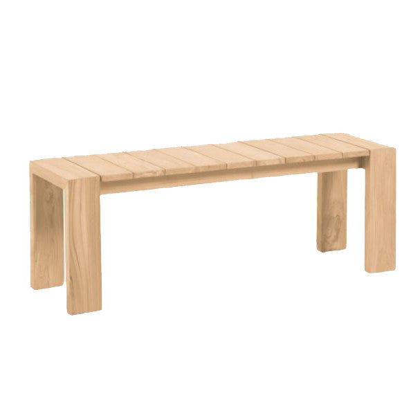 Bancheta exterior maro din lemn 175 cm Victoire Kave Home