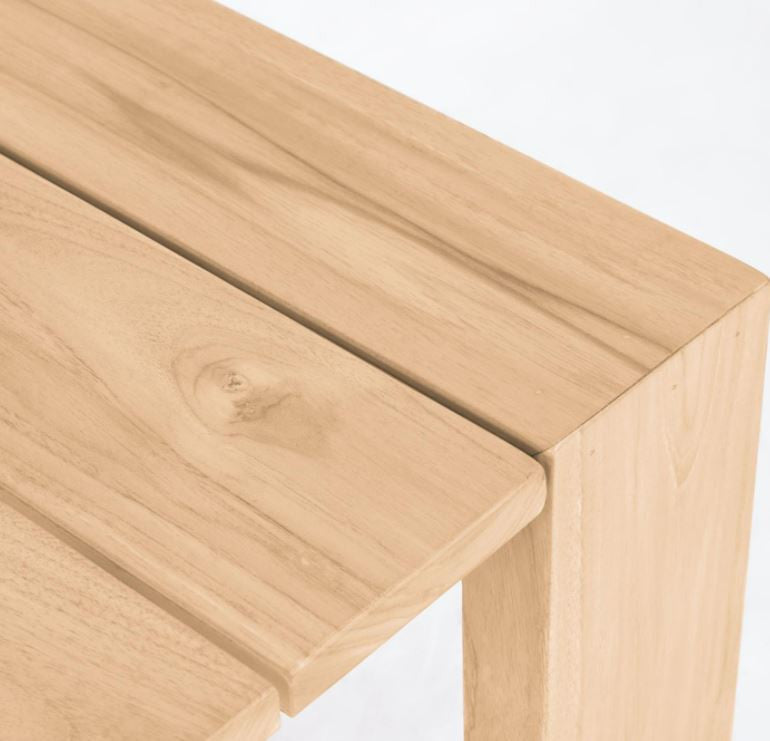 Bancheta exterior maro din lemn 175 cm Victoire Kave Home