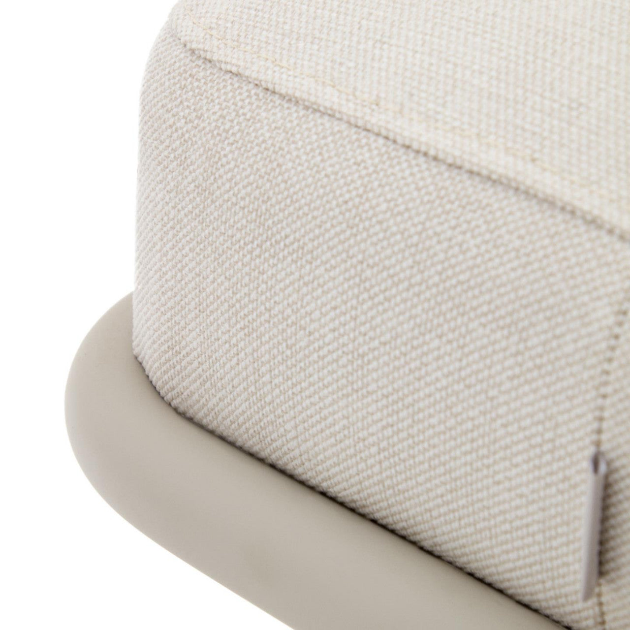 Bancheta gri/bej din textil 130 cm Compo Kave Home