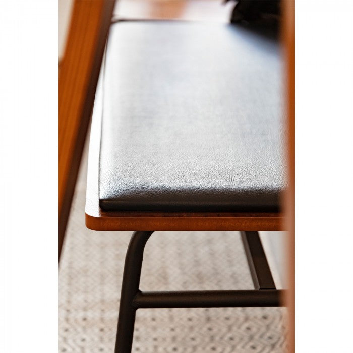 Bancheta maro din lemn 100 cm Carabel Kave Home