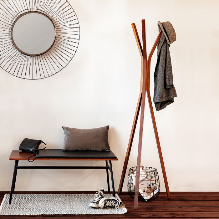 Bancheta maro din lemn 100 cm Carabel Kave Home