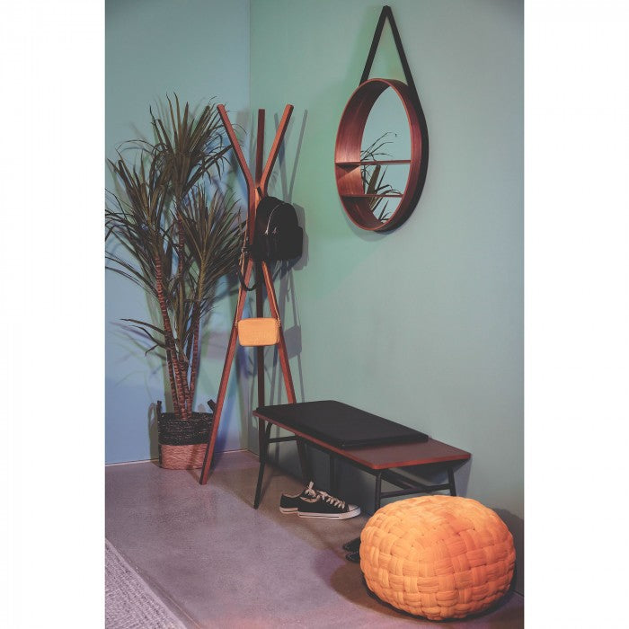 Bancheta maro din lemn 100 cm Carabel Kave Home