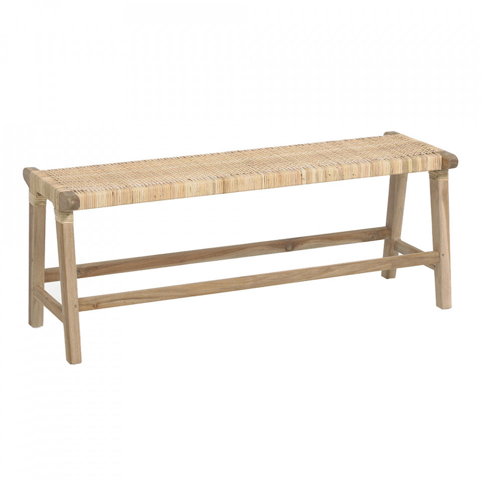 Bancheta maro din lemn 120 cm Beida Kave Home