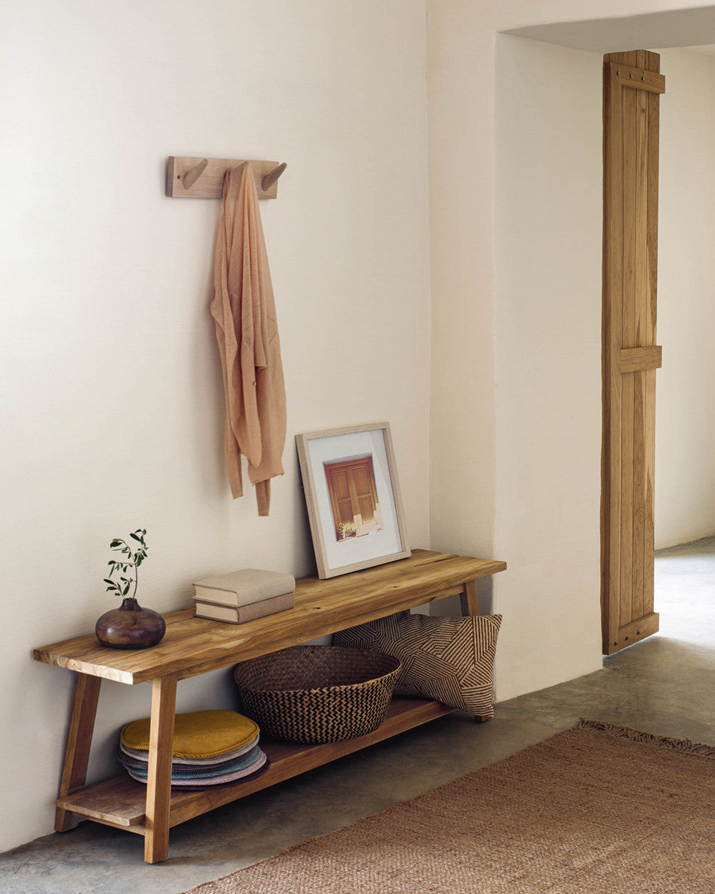 Bancheta maro din lemn 150 cm Safara Kave Home