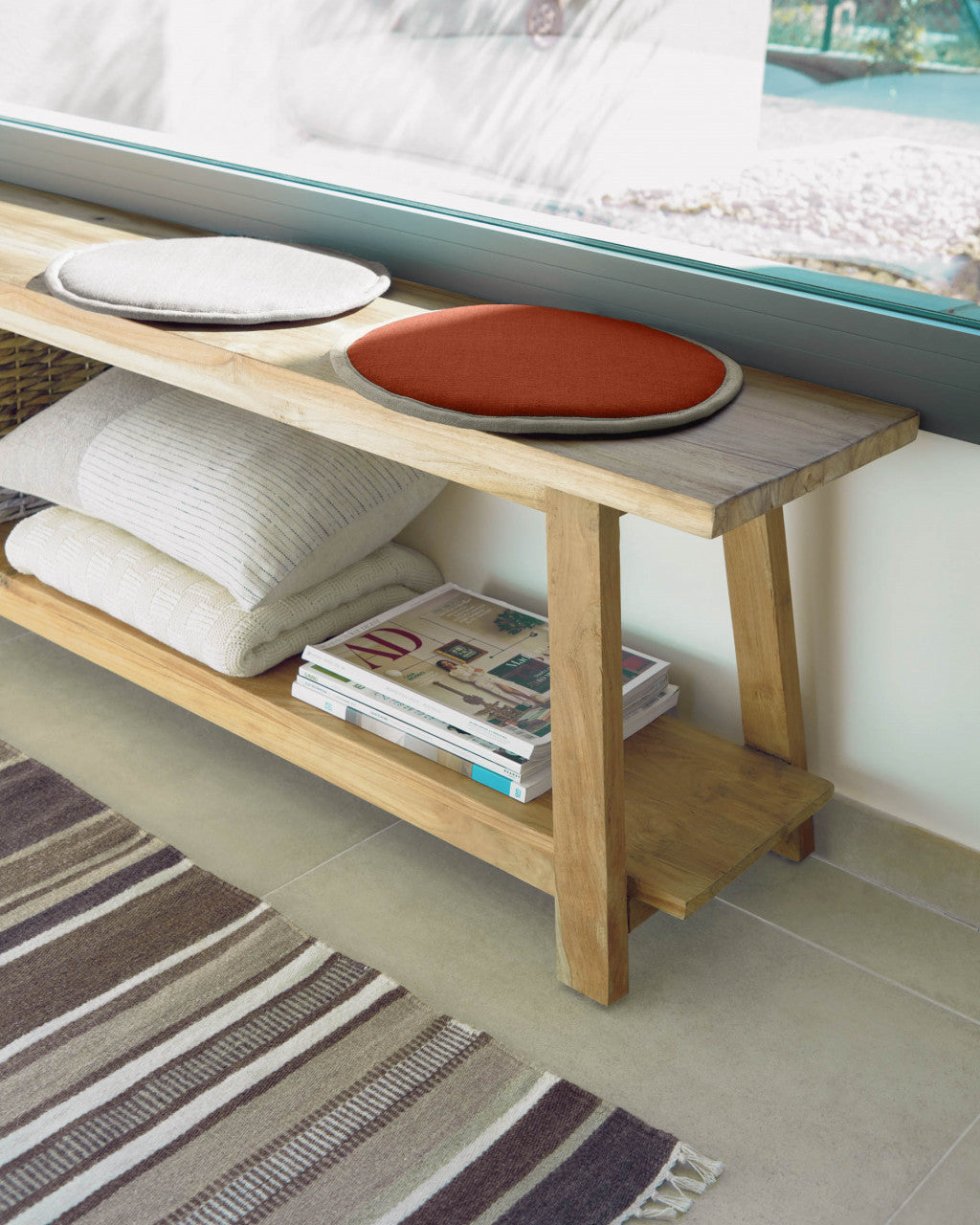 Bancheta maro din lemn 150 cm Safara Kave Home