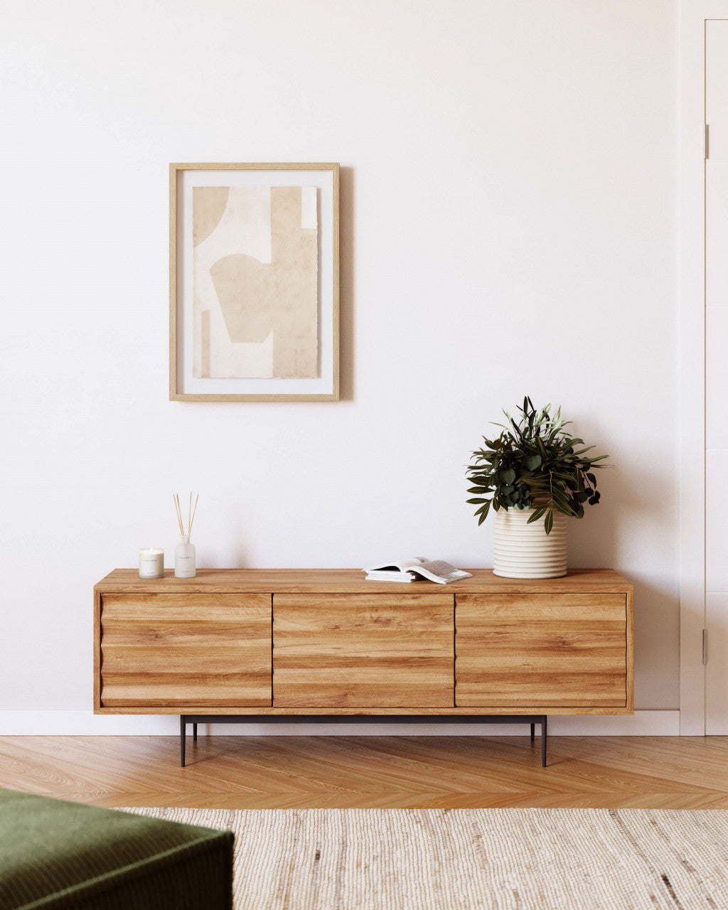 Comoda TV din lemn 147 cm Delsie Kave Home