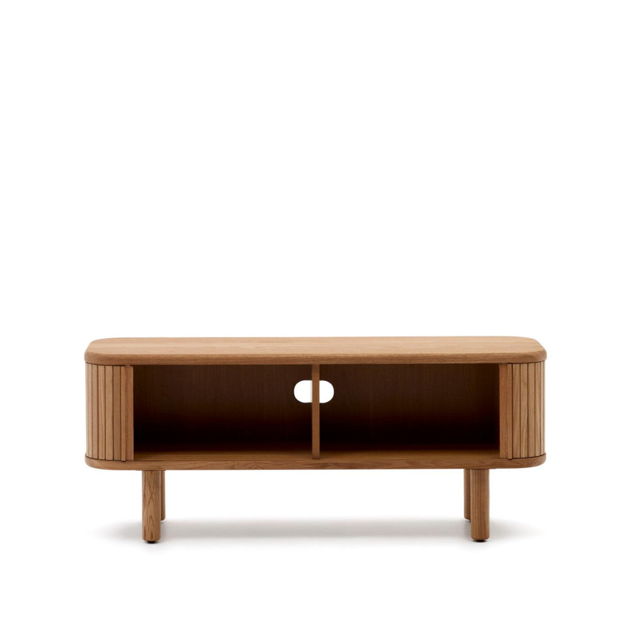 Comoda TV maro deschis din lemn 120 cm Mailen Kave Home