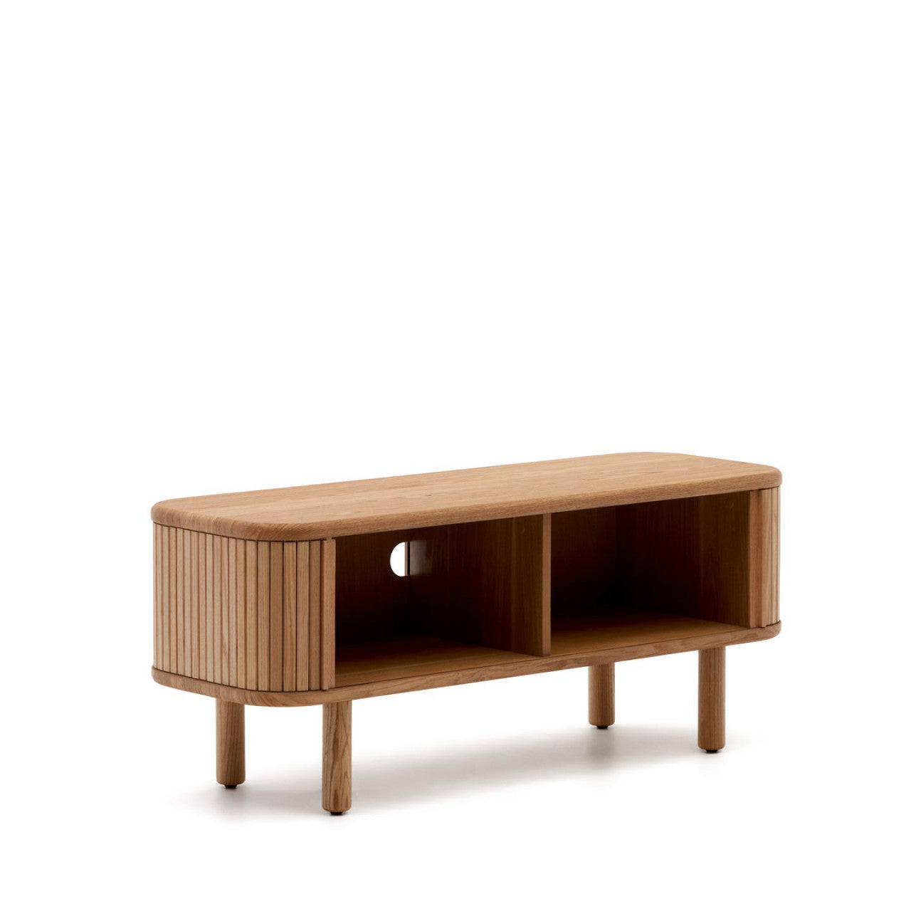 Comoda TV maro deschis din lemn 120 cm Mailen Kave Home