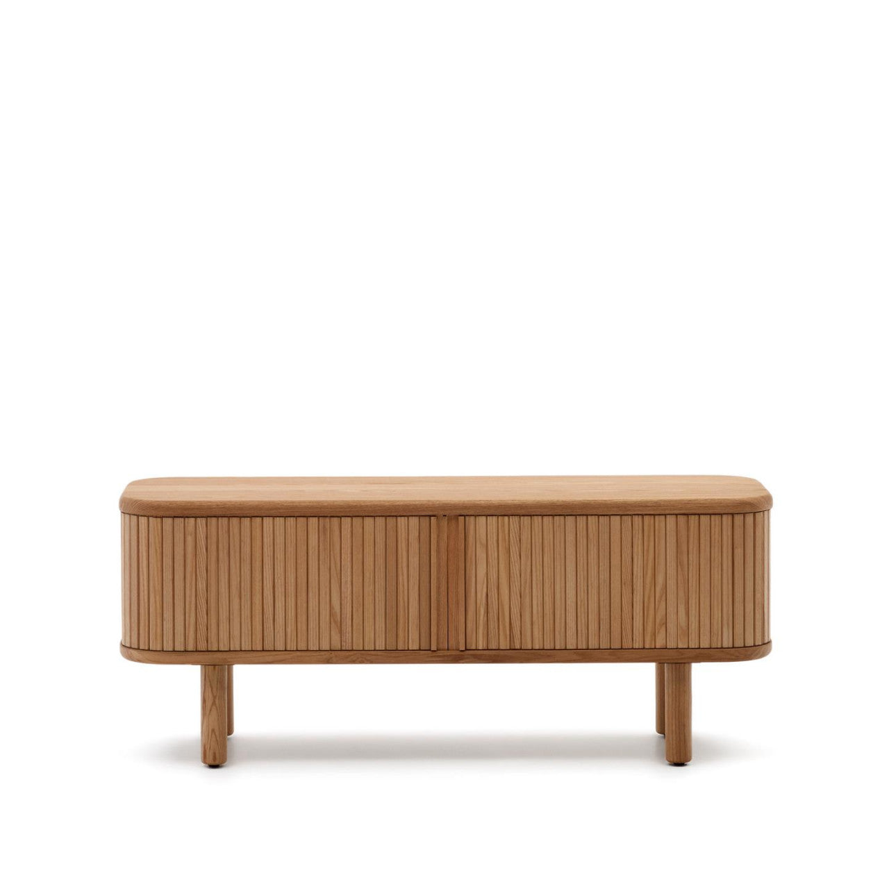 Comoda TV maro deschis din lemn 120 cm Mailen Kave Home
