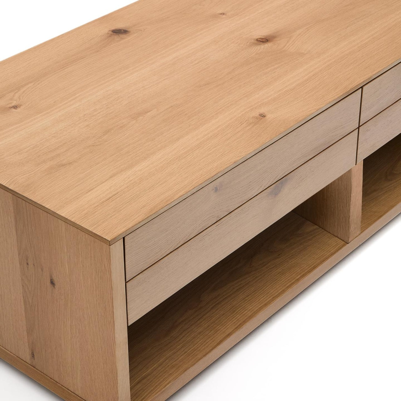 Comoda TV maro din lemn 140 cm Alguema Kave Home