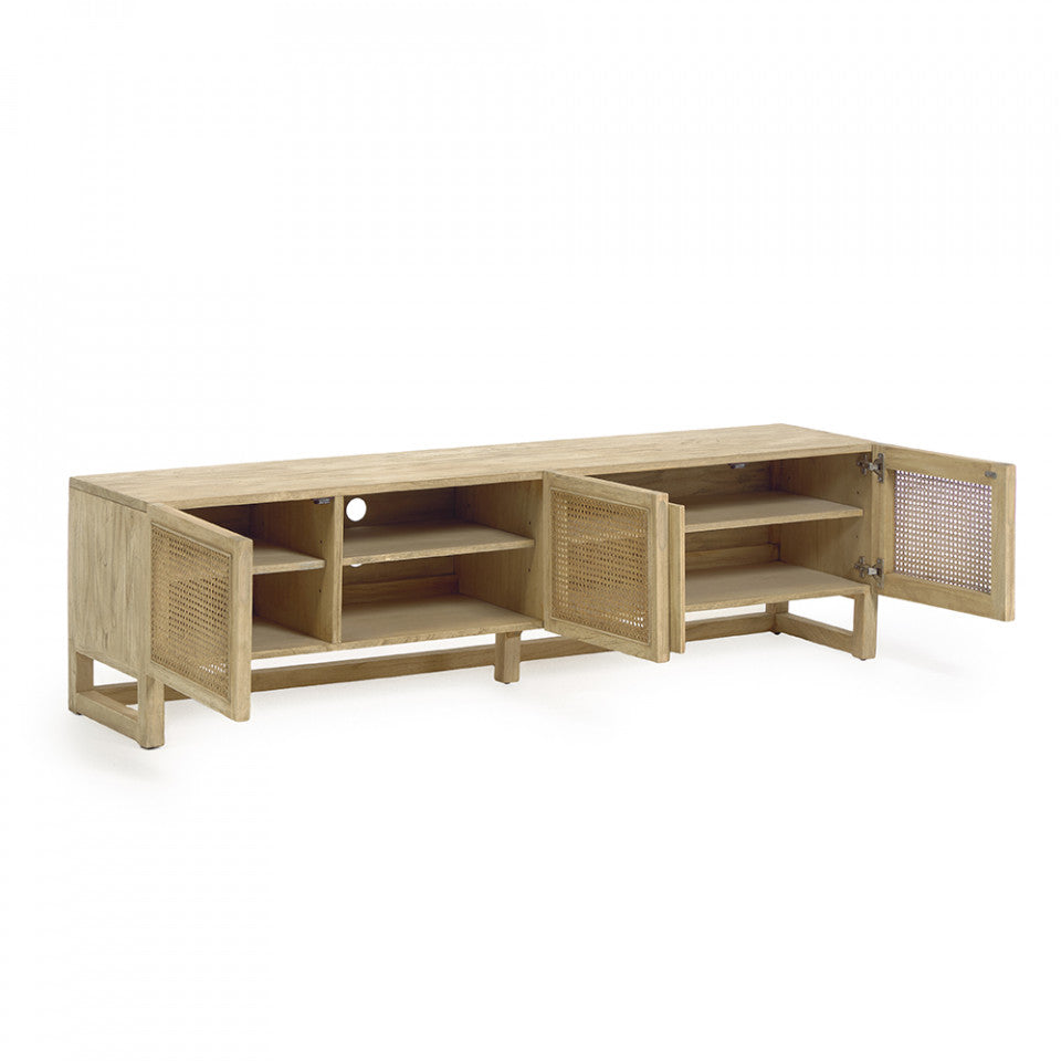 Comoda TV maro din lemn 180 cm Rexit Kave Home