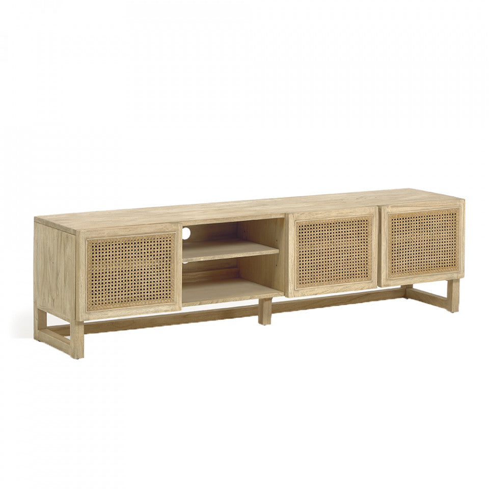 Comoda TV maro din lemn 180 cm Rexit Kave Home