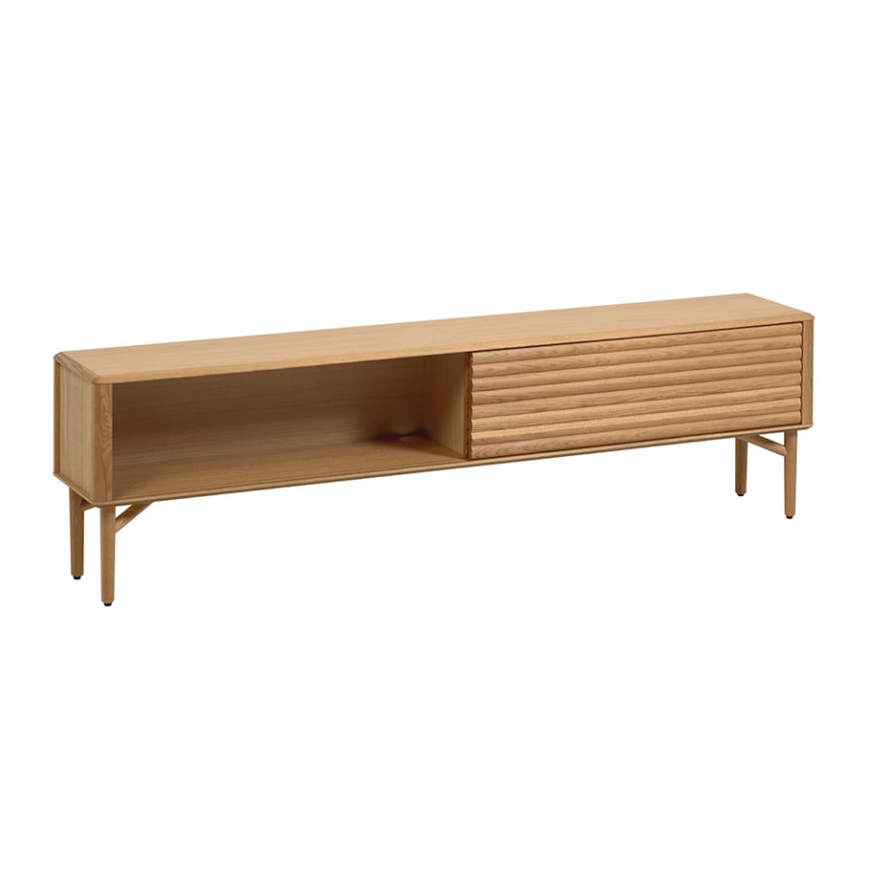 Comoda TV maro din lemn 200 cm Lenon Kave Home
