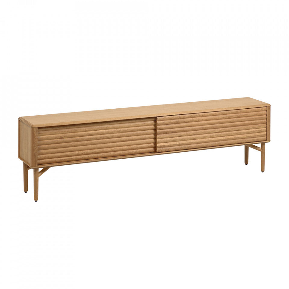 Comoda TV maro din lemn 200 cm Lenon Kave Home