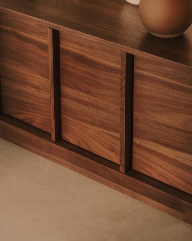 Comoda TV maro din lemn 200 cm Onix Kave Home