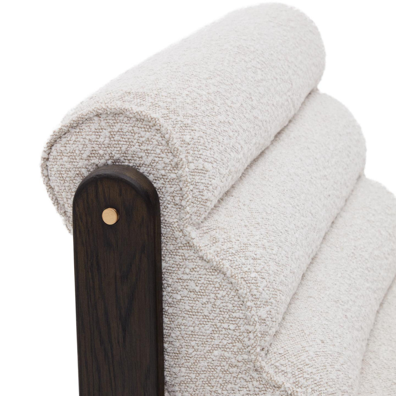 Fotoliu alb din textil Magira Shearling Kave Home