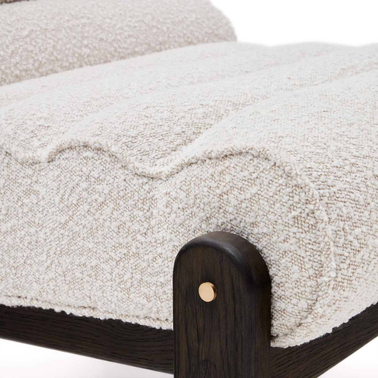 Fotoliu alb din textil Magira Shearling Kave Home