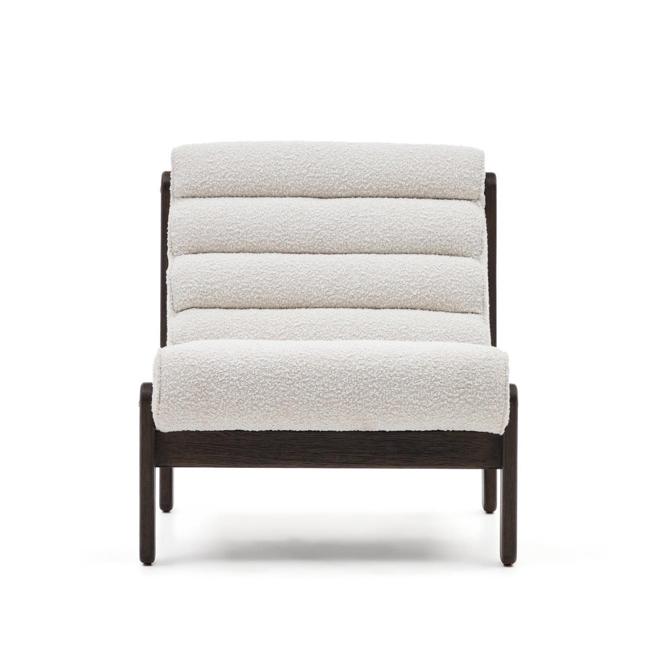 Fotoliu alb din textil Magira Shearling Kave Home