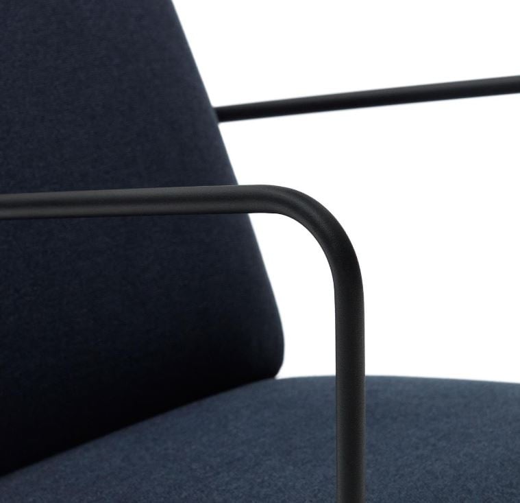 Fotoliu albastru din textil Gamer Kave Home