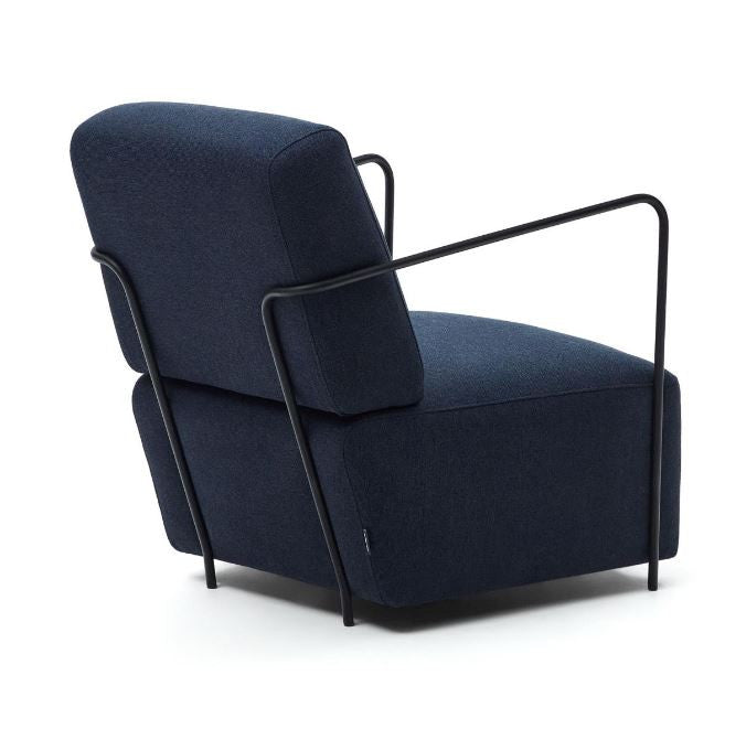 Fotoliu albastru din textil Gamer Kave Home