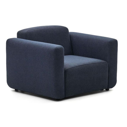 Fotoliu albastru din textil Neom Kave Home