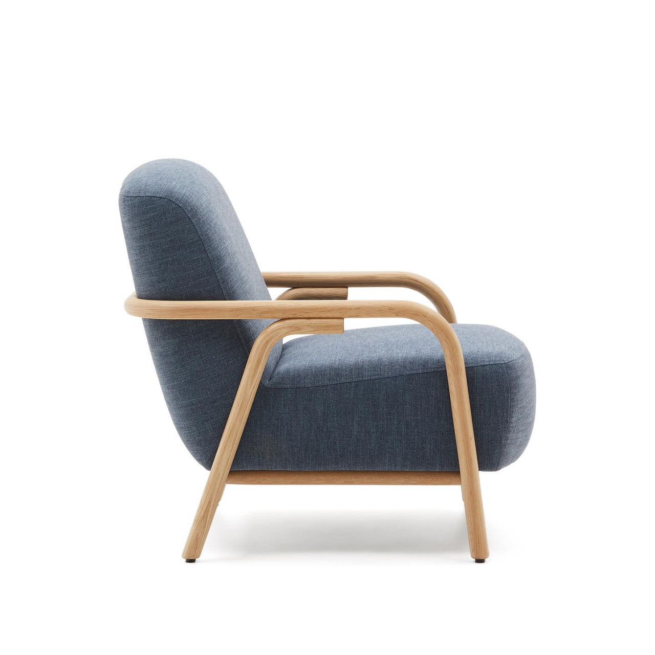 Fotoliu albastru din textil Sylo Kave Home
