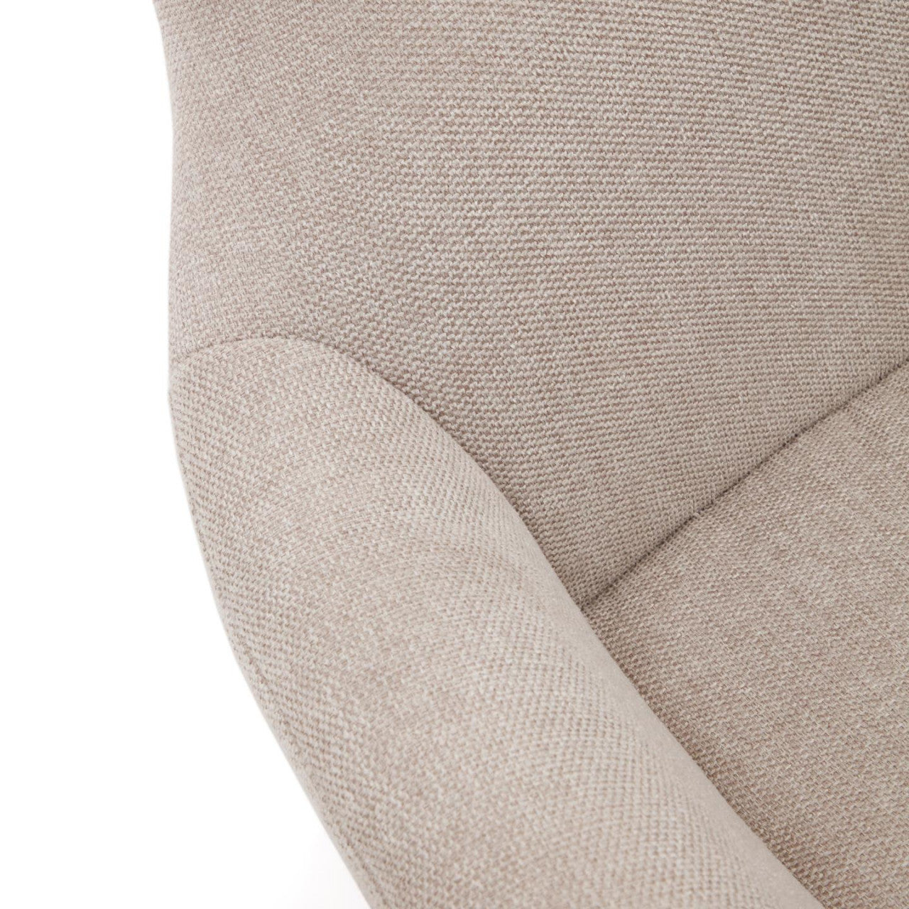 Fotoliu bej din textil Belina Kave Home