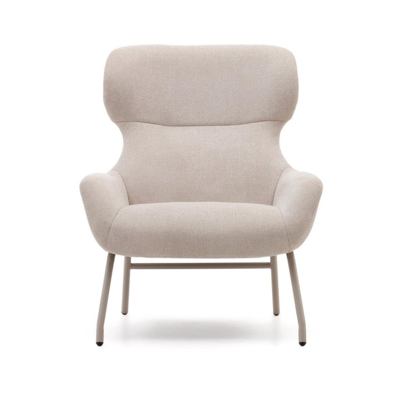 Fotoliu bej din textil Belina Kave Home