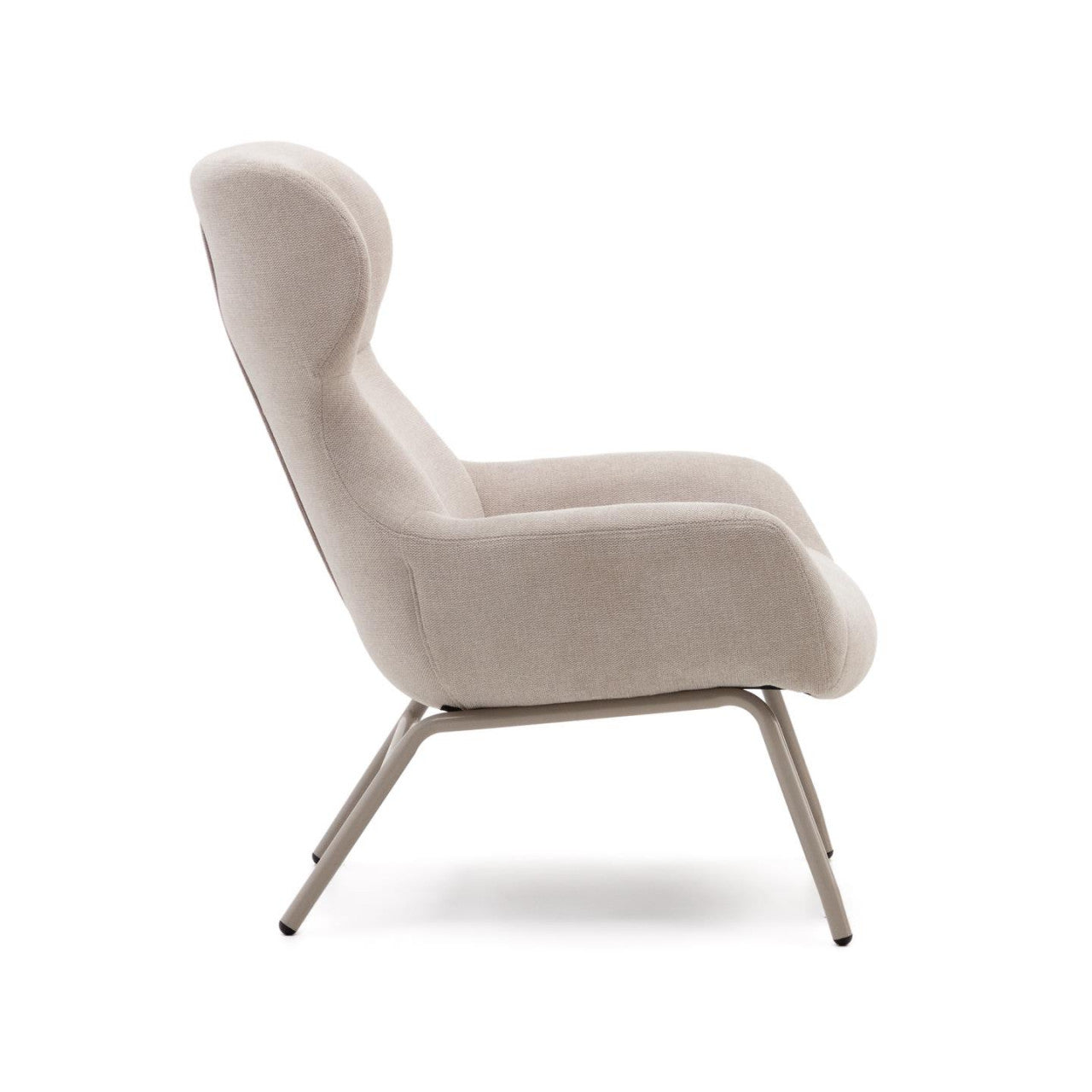 Fotoliu bej din textil Belina Kave Home