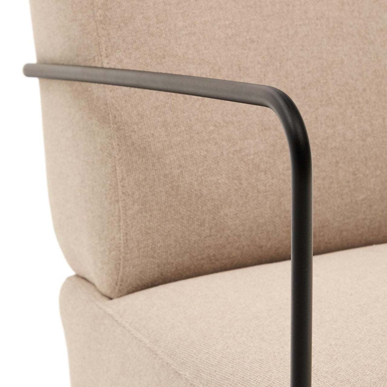 Fotoliu bej din textil Gamer Kave Home
