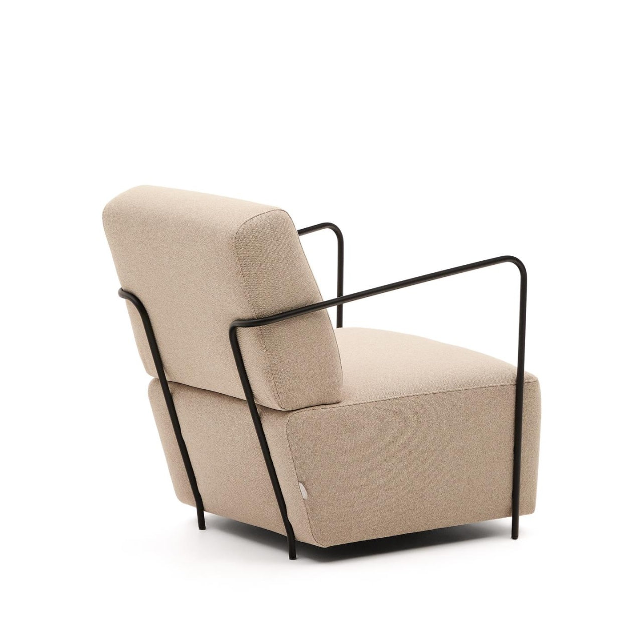 Fotoliu bej din textil Gamer Kave Home