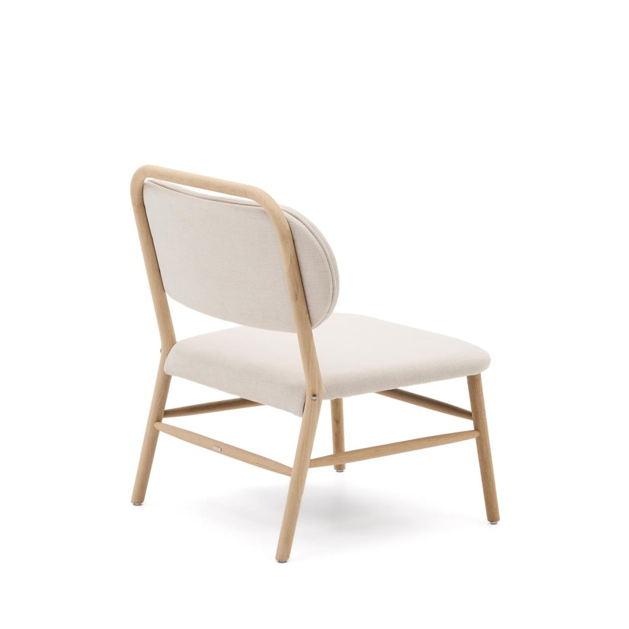 Fotoliu bej din textil Helda Kave Home