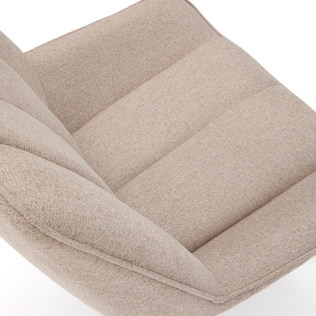 Fotoliu bej din textil Marlina Kave Home