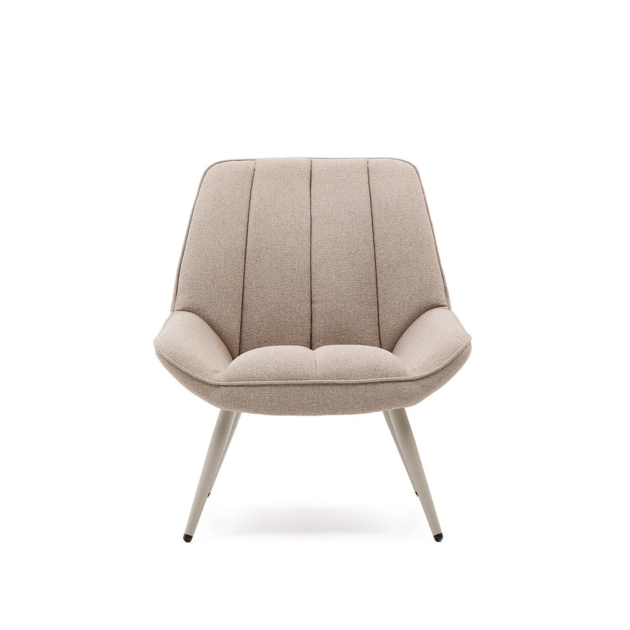 Fotoliu bej din textil Marlina Kave Home