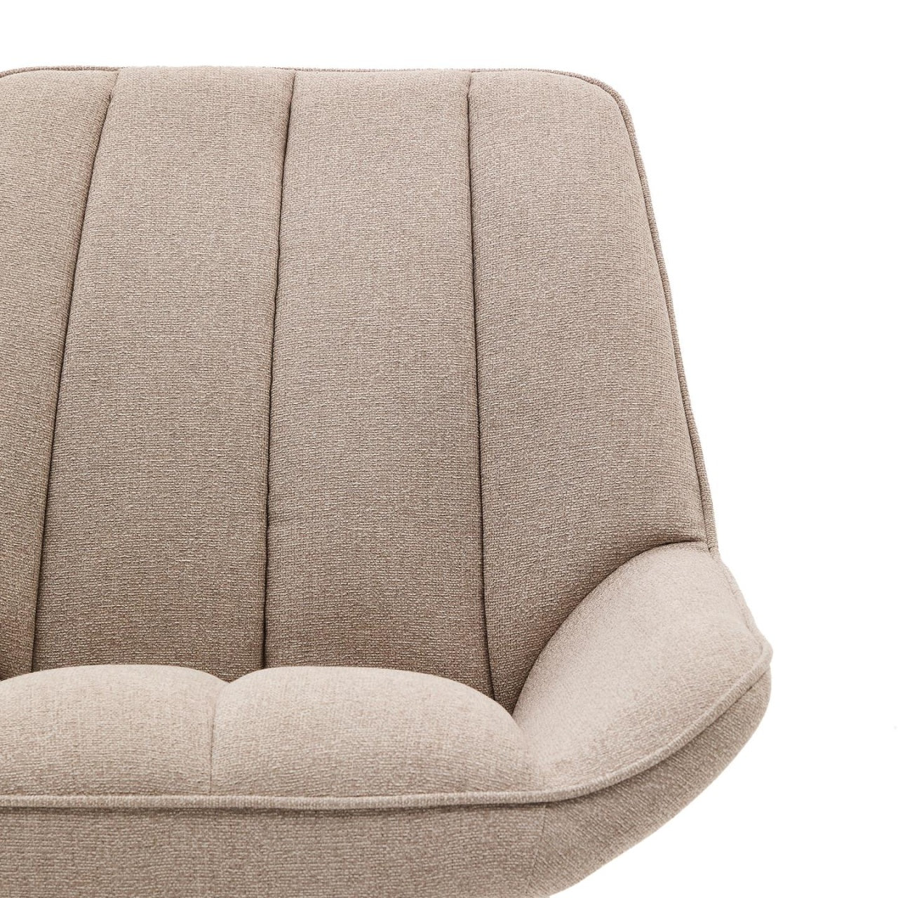 Fotoliu bej din textil Marlina Kave Home