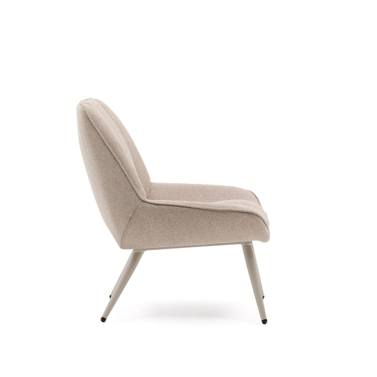 Fotoliu bej din textil Marlina Kave Home